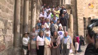 Pilgrims and devotion Veneration of the scourging pillar [upl. by Nylegna]