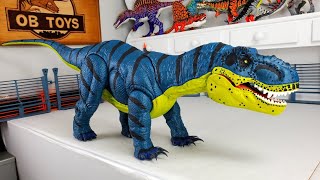 CUSTOM SUPER COLOSSAL TREX MAMENCHISAURUS HYBRID DINOSAUR TOY REPAINT  TYRANNOSAURUS REX  TREX [upl. by Kalil]