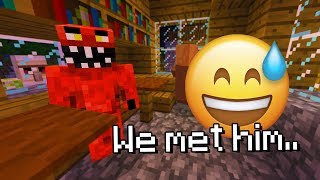 Trying to apologize to Evil Elmo in Minecraft WE MET HIM [upl. by Iives595]