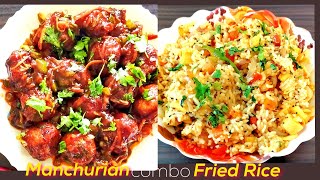 Veg Manchurian Recipe  Veg FriedRice Recipe  Easy to cook Recipes [upl. by Toulon]