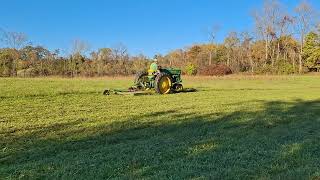 John Deere 40T brushhogging Fall 2024 in SW Pennsylvania [upl. by Arodaeht85]