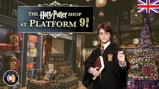 London  THE HARRY POTTER SHOP AT Platform 9¾  Kings Cross London UK 4K Ep  8 [upl. by Blinni728]