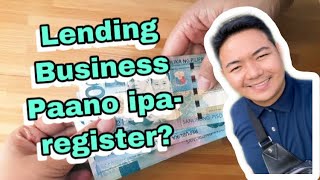 PANOORIN MO TO BAGO MO IPA REGISTER ANG IYONG LENDING BUSINESS [upl. by Norling427]