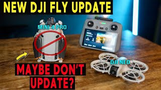 NEW DJI FLY UPDATE  DJI Mini 4 Pro  Neo  NEW FIRMWARE Update [upl. by Sirrot]