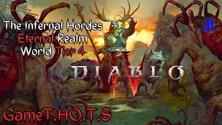 Diablo 4 Season 5  The Infernal Hordes Eternal Realm  Druid Werewolf Pack Lv82 World Tier 4 ps5 [upl. by Tyrrell5]