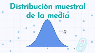 Qué es la distribución muestral de la media  Explicación [upl. by Milla]