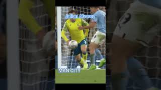 JULIAN ALVAREZ 2022 23 Man City 1 ligaeropa ligachampions ligainggrisligachampion [upl. by Eimma]