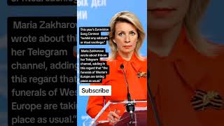 Maria Zakharova about Eurovision and the end of Europe Quotes [upl. by Amhser]