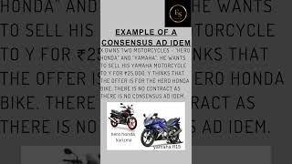 Consensus ad idem youtube ytshorts ytshorts ytshortsindia [upl. by Imik]