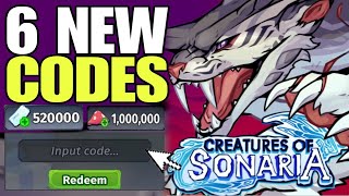 NEW UPDATE ROBLOX CREATURES OF SONARIA CODES 2024  CREATURES OF SONARIA CODES [upl. by Arne]