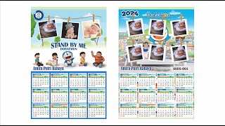 KALENDER KEREN TAHUN 2024  CORELDRAW [upl. by Sethi654]