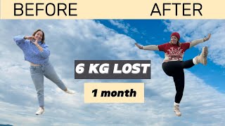 I lost 6 kg in one month  October Update [upl. by Yuh]