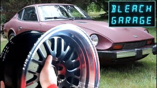 Test Fit 16x9 wheels on Datsun 280Z XXR 531 zero offset 240Z [upl. by Ayotl]