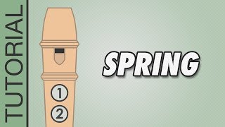 Vivaldi  Spring  Recorder Tutorial [upl. by Goff]