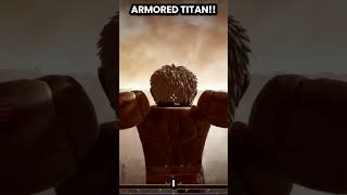 TRANSFORMING INTO THE ARMORED TITAN🔥😭 shorts ytshorts roblox [upl. by Denice862]