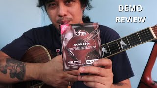 Sound Demo of Rixton Acoustic Guitar Strings Premium RX AD10 [upl. by Gundry]