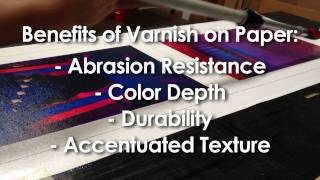 How to Varnish a Paper Giclee Print [upl. by Lauber]