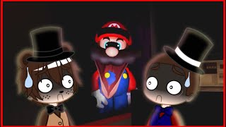 FNAB 1FNAFSMG4 Gacha Club Freddy and Beddy reacts to REMASTERED64 Freddy’s Spaghetteria [upl. by Enegue546]