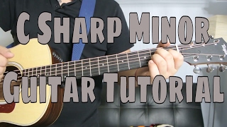 How to Play a C Sharp Minor Chord Chord Guitar Tutorial [upl. by Bostow]