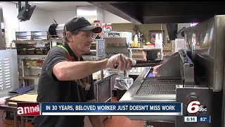 Kokomo man employed at Burger King for three decades doesnt miss work [upl. by Noelani]