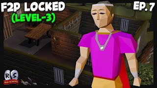 30 MORE LEVELS on my F2P Level3 Ep 7  OSRS FreetoPlay LOCKED Skiller Account [upl. by Darcy]