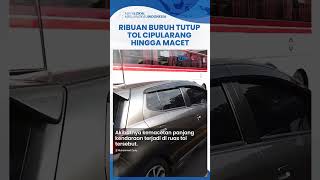 Penyebab Ribuan Buruh Tutup Tol Cipularang Arah Bandung Viral hingga Macet Parah Garagara UMK [upl. by Theron]