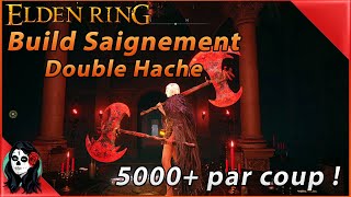 Elden Ring  Build Saignement double hache  5 000 par coup  À quand un nerf du saignement [upl. by Kalk511]