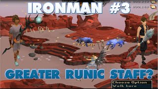 RuneScape Ironman 3  Taking A Look At Runic StaffsBetter Rc Spot [upl. by Griffy]