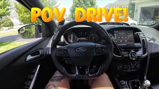 400HP Focus ST POV Spirited Backroad Driving [upl. by Aeniah770]