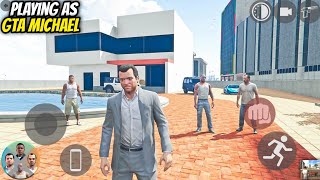 Playing As Gta 5 Michael In Indian Bike Driving 3d [upl. by Ennahoj]