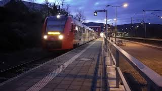 Br622 RB35 Ausfahrt on Bingen Rhein City RheinlandPfalz trainspotting deutschebahn br622 [upl. by Auhel]