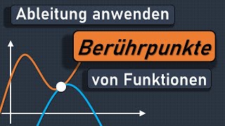 Berührpunkte von Funktionen Berührpunkt bestimmen Berührpunkt berechnen Tangente in Schnittpunkt [upl. by Tallie257]