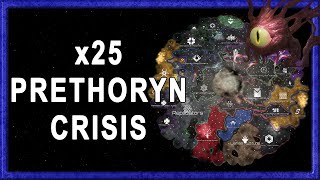 x25 Prethoryn Crisis strikes in this Stellaris AI only Timelapse [upl. by Daveta]