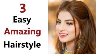 3 Easy Amazing hairstyle  New amp Simple hairstyle  hairstyle for girls  stylish hairstyle [upl. by Aleksandr710]