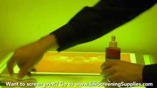 How to Screen Print  Red coat blockout  Detailed instruction  Screen Printing 101 DVD pt 22 [upl. by Gintz881]