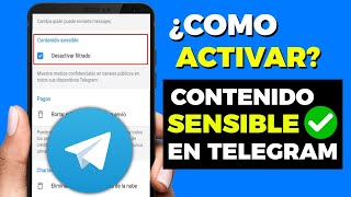 Como ver contenido sensible telegram  No puedo ver contenido Delicado en Telegram 2024 [upl. by Nyrb]