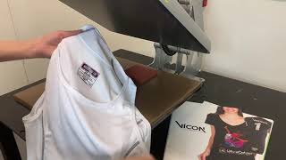 How to heat press tagless neck label transfers [upl. by Naujik447]