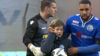 Ballboy cries after firework bomb explodes game between Den Bosch and Dordrecht stops [upl. by Nicolette]