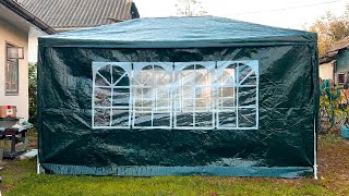 We assemble a tent pavilion in 1 minute 3x4 cczt002 Unpacking Whats in the kit [upl. by Zadack154]