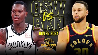 Golden State Warriors vs Brooklyn Nets Full Game Highlights  Nov 25 2024  FreeDawkins [upl. by Luci315]