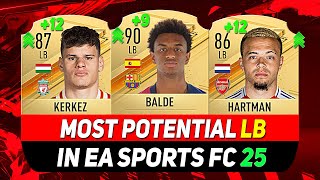 EA FC 25 WONDERKIDS 👶 ✸ BEST YOUNG LEFT BACKS IN CAREER MODE ft BALDE KERKEZ HARTMANetc [upl. by Myrle824]