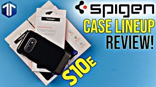 Samsung Galaxy S10e Spigen Case Lineup Review wTimestamps [upl. by Tenenbaum402]