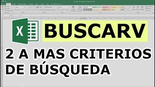 Función BUSCARV en Excel con dos o más criterios de búsqueda 2020 [upl. by Edra455]