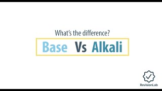 Alkali or Base What’s the difference [upl. by Naerad941]