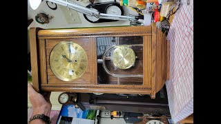 3 Tune Box Clock Made in Germany Adjusting the Hammers and oiling the clock [upl. by Darian]