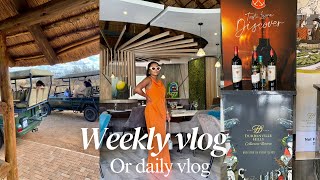 Weekly vlog Attending an event Game drive  Wine tasting and etc roadto500subs [upl. by Harald503]