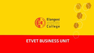 Elangeni TVET College Business Unit Showcase [upl. by Celina832]