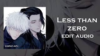 Less than zero  The Weeknd edit audio [upl. by Rosalee]