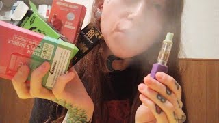 ASMR tapping on vape boxes 💨 [upl. by Akitnahs]