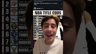 NBA Title odds for the 202425 season [upl. by Ashlee]